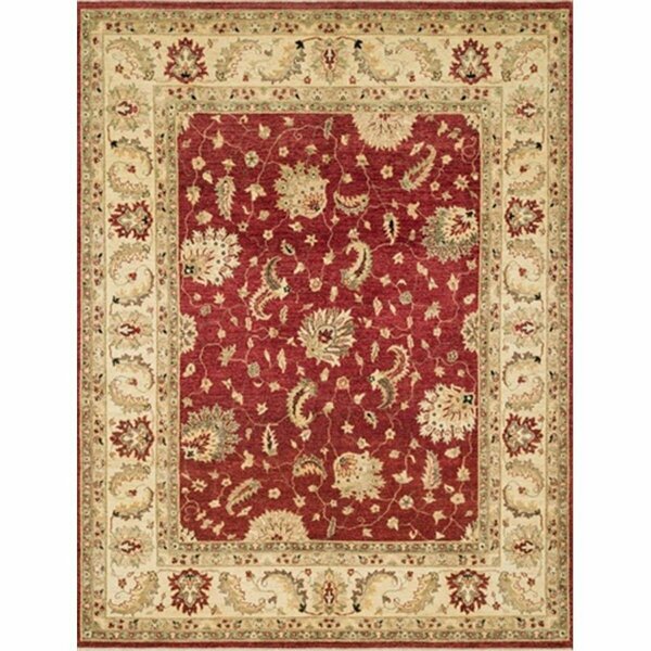 Loloi Rugs 2 ft. x 3 ft. Majestic Rectangular Shape Hand Knotted Area Rug- Red and Ivory MAJEMM-04REIV2030